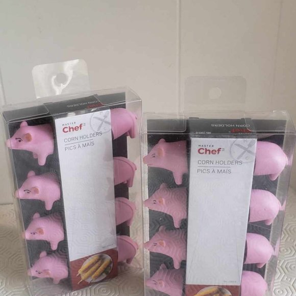 2 set of Master Chef Piggy Corn holders for the fall season! - Picture 1 of 2